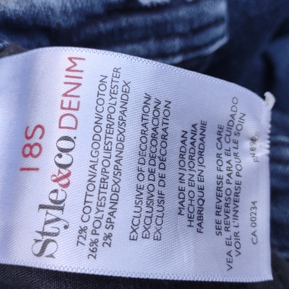 Style & Co Dark Denim Jeans - Picture 12 of 12